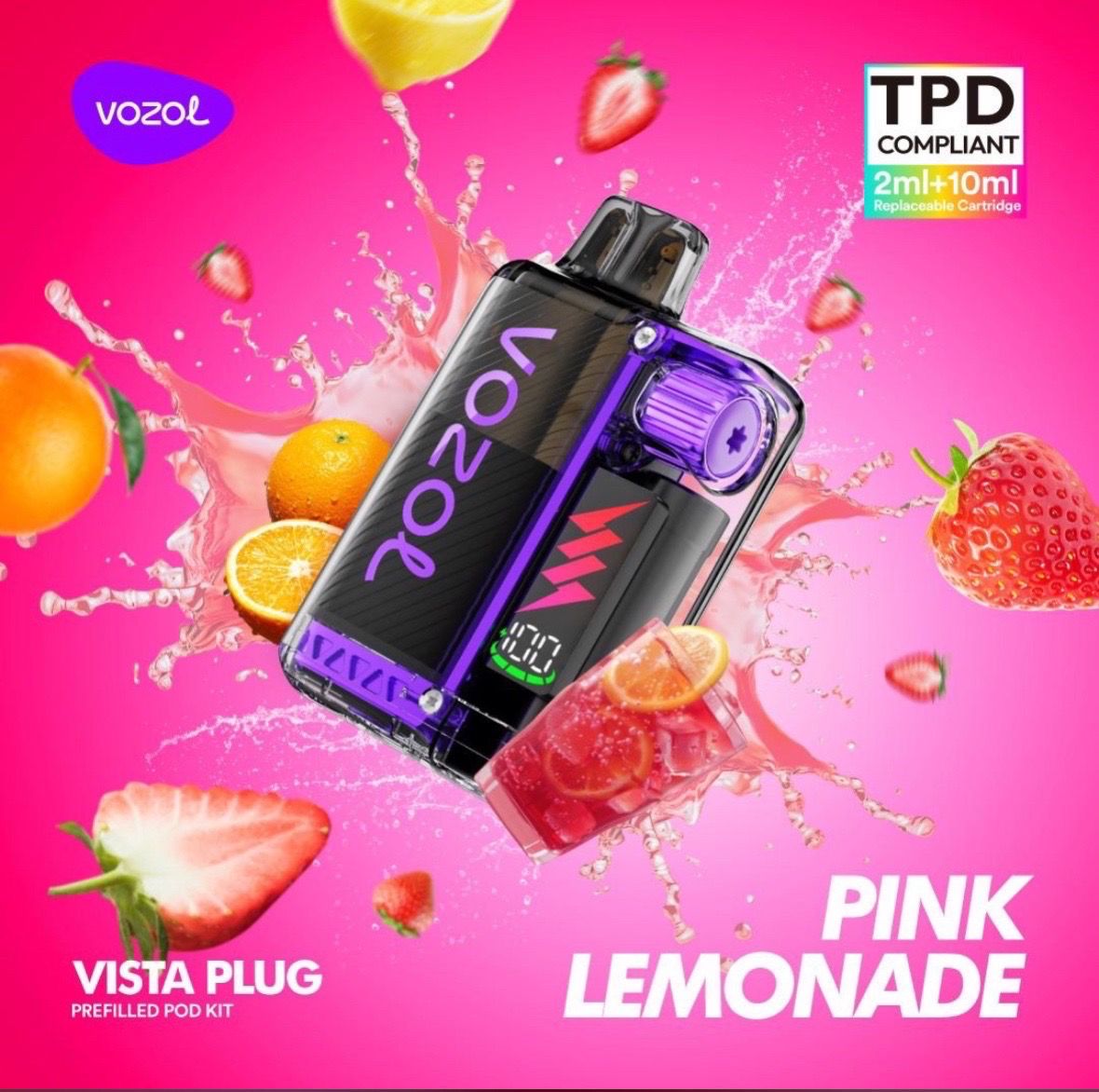 Vozol Vista Plug Kit 10'000 Pink Lemonade