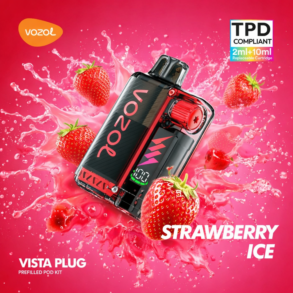 Vozol Vista Plug Kit 10'000  Strawberry Ice