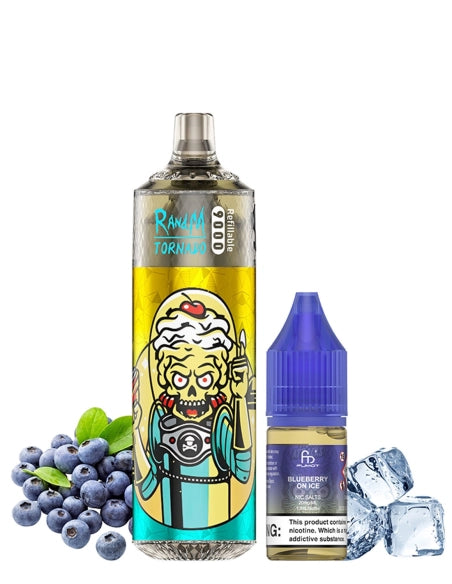 RandM Tornado 9k Blueberry Ice