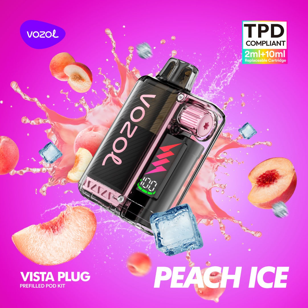 Vozol Vista Plug Kit 10'000 Peach Ice