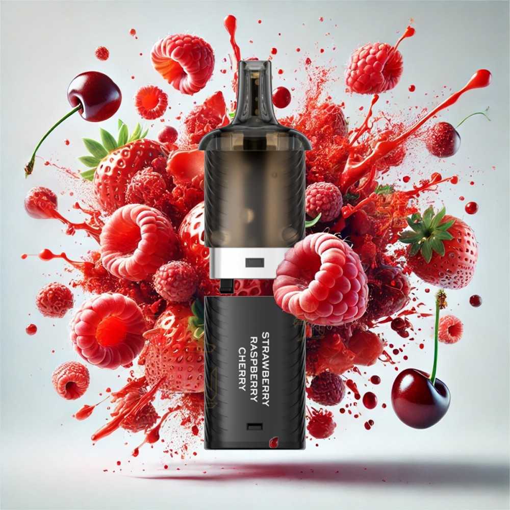Vozol Vista Plug Pod 10'000 Strawberry Raspberry Cherry
